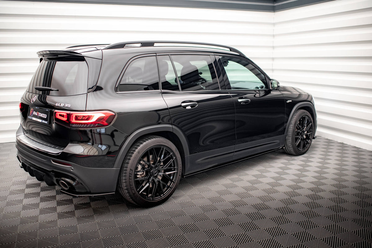Street+ Seitenschweller Leisten passend für Mercedes-AMG GLB 35 / AMG-Line X247 schwarz Hochglanz – Ansicht 3