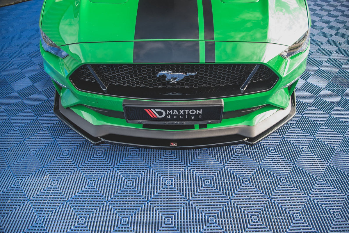 Street+ Spoilerlippe Front Ansatz V.2 + Flaps passend für Ford Mustang GT Mk6 Facelift – Ansicht 4