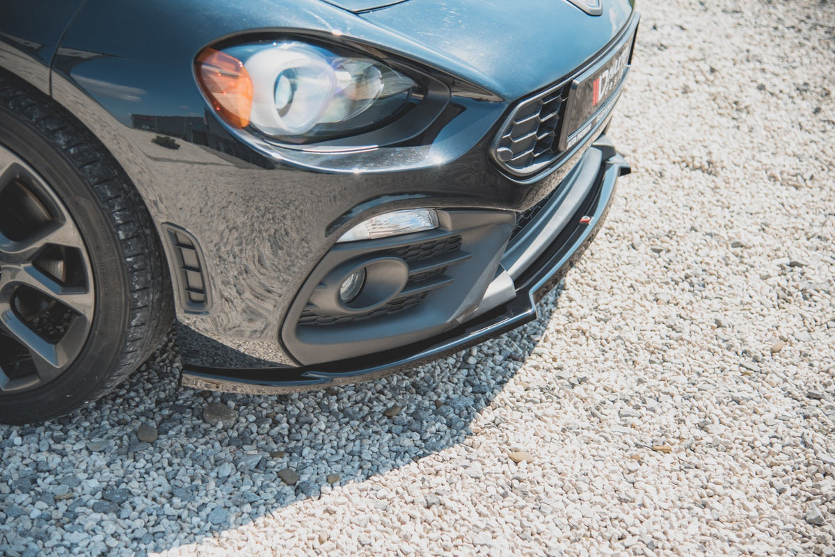 Street+ Spoilerlippe Front Ansatz passend für Abarth 124 Spider  schwarz Hochglanz – Ansicht 4