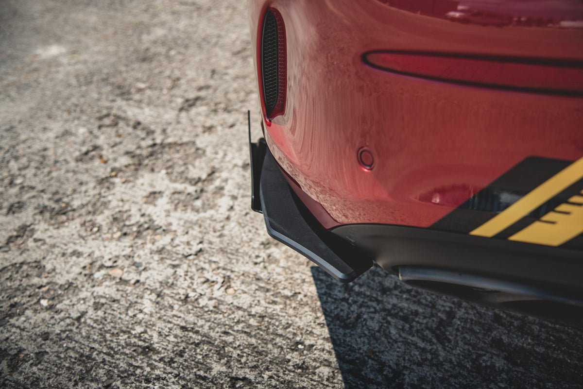 Street Pro Heck Ansatz Flaps Diffusor + Flaps passend für Mercedes-AMG C43 Coupe C205 schwarz Hochglanz – Ansicht 5