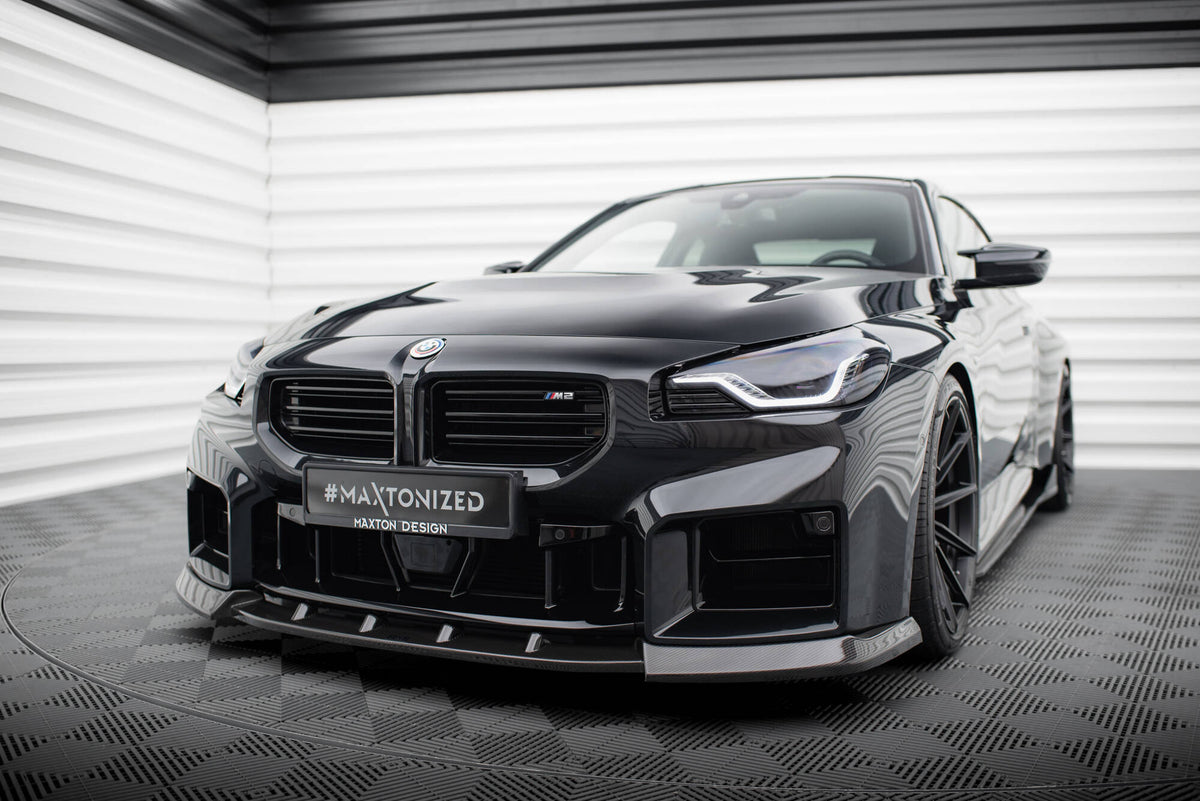 Prepreg Carbon Fiber Street+ Spoilerlippe Front Ansatz V.2 passend für BMW M2 G87 – Ansicht 4