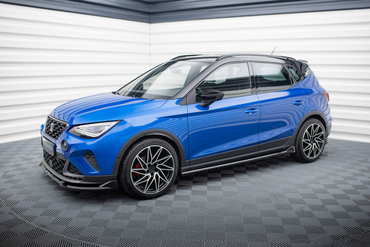 Street+ Seitenschweller Leisten passend für Seat Arona FR Mk1 schwarz Hochglanz – Ansicht 7
