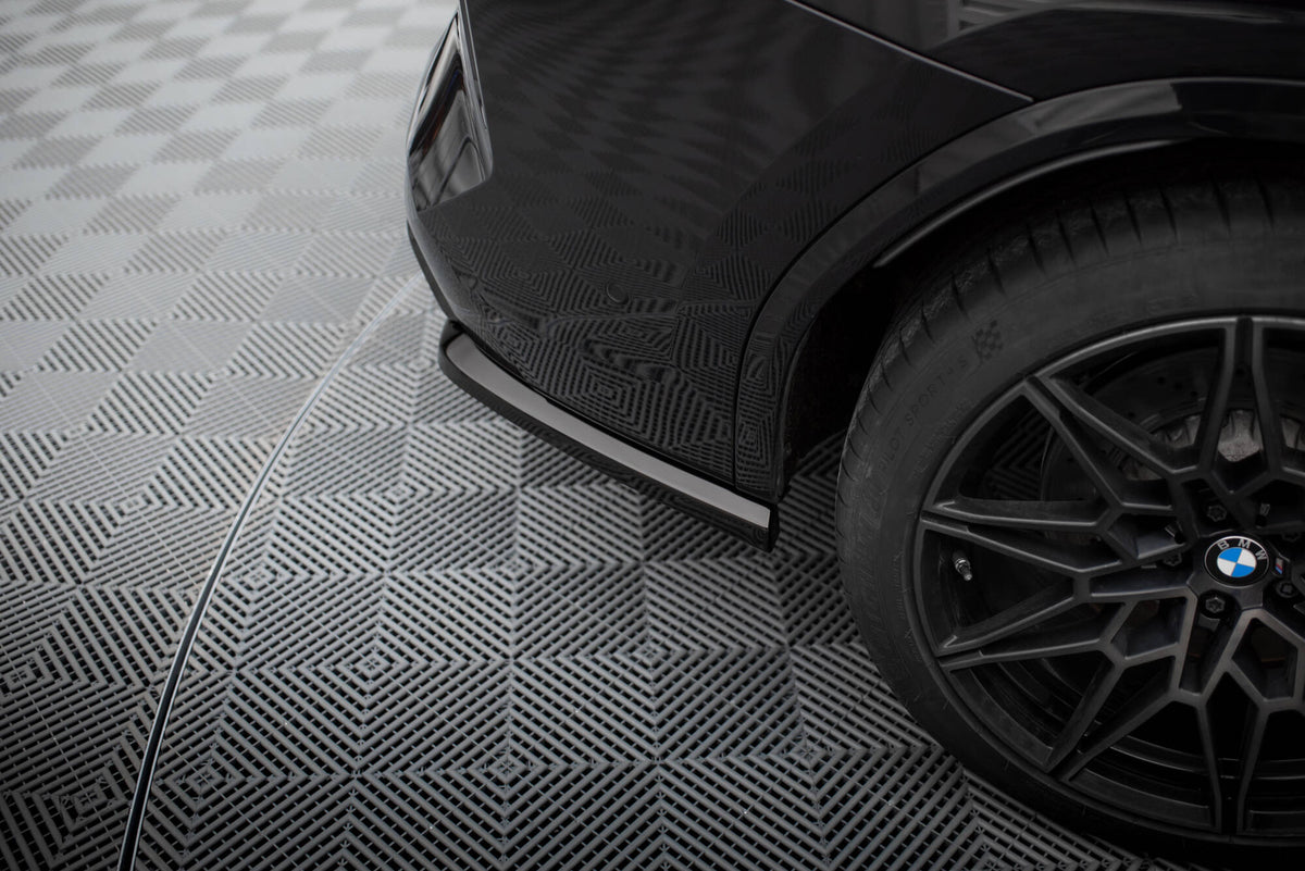 Heck Ansatz Flaps Diffusor V.2 passend für BMW X3 M F97 / F97 Facelift schwarz Hochglanz – Ansicht 4