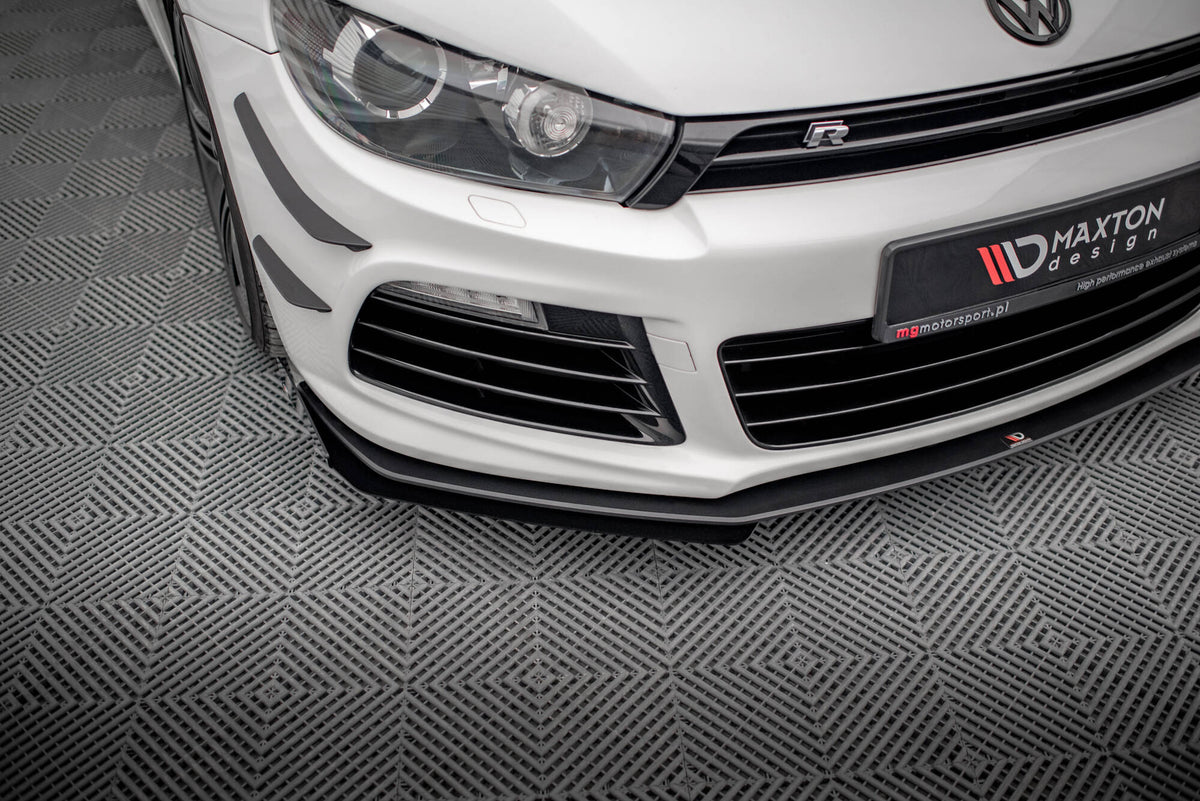 Front Stoßstange Flaps passend für VW Scirocco R Mk3 schwarz Hochglanz – Ansicht 4