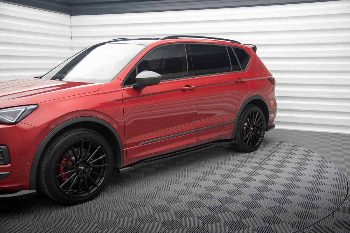 Street+ Seitenschweller Leisten passend für Seat Tarraco FR Mk1 schwarz Hochglanz – Ansicht 4
