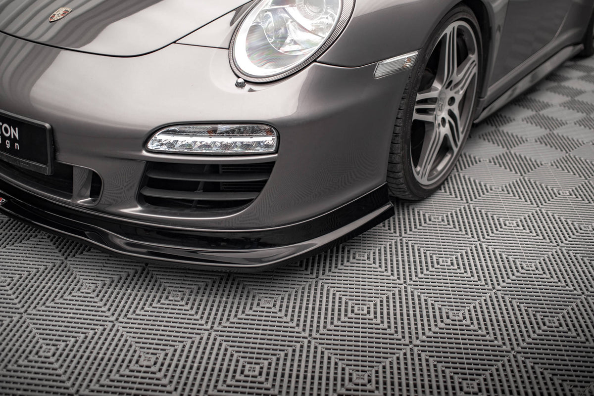 Street+ Spoilerlippe Front Ansatz V.1 passend für Porsche 911 Carrera GTS 997 Facelift schwarz Hochglanz – Ansicht 5