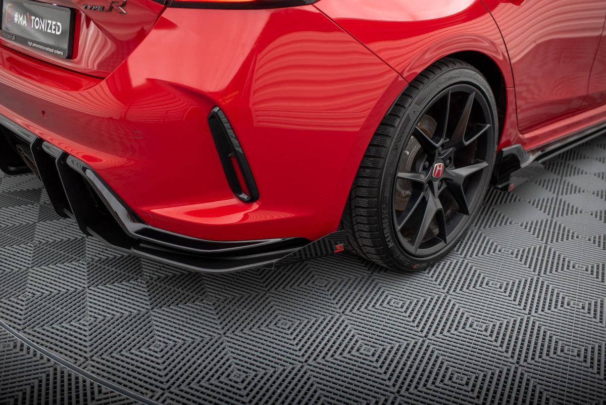 Hintere Seiten Flaps passend für Honda Civic Type-R Mk 11 schwarz Hochglanz – Ansicht 3
