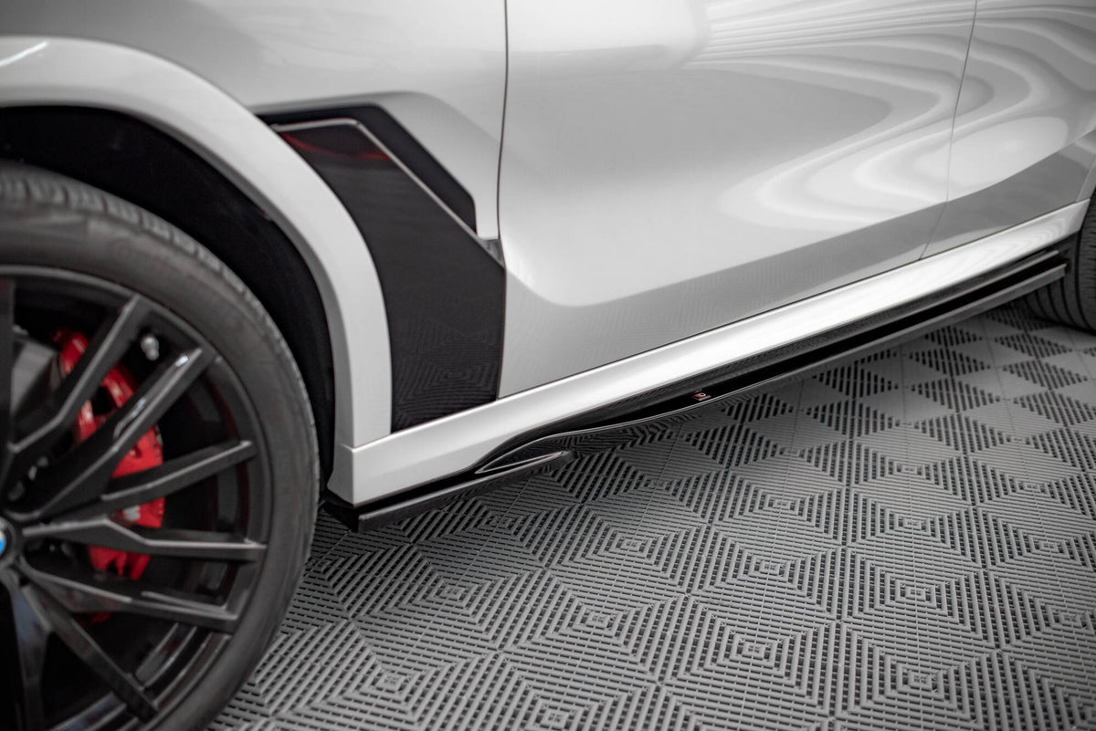 Street+ Seitenschweller Leisten passend für V.1 passend für BMW X6 M F96 / X6 M-Paket G06 schwarz Hochglanz – Ansicht 4