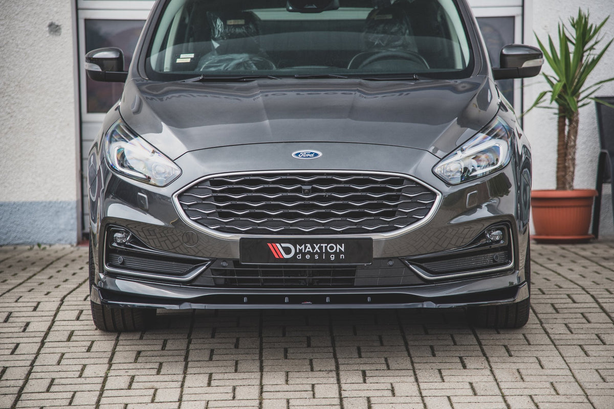 Street+ Spoilerlippe Front Ansatz passend für Ford S-Max Mk2 Facelift schwarz Hochglanz – Ansicht 5