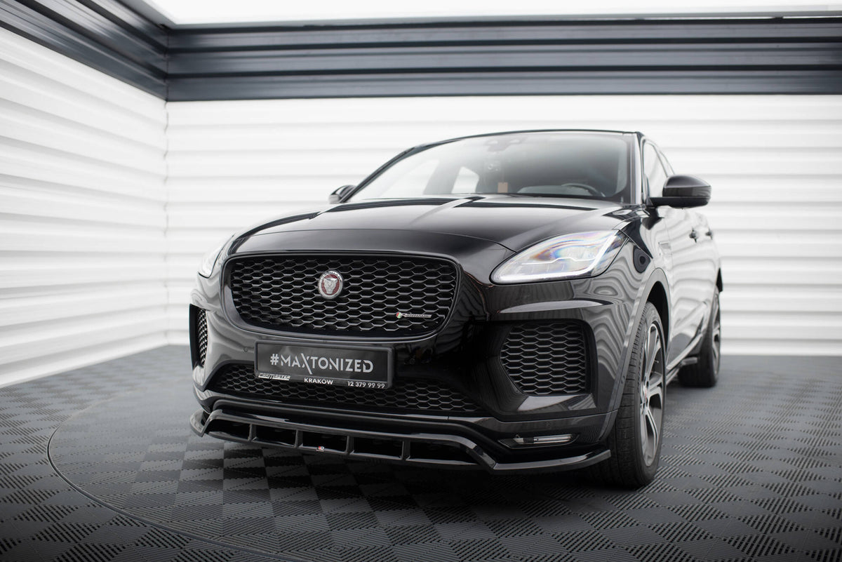 Street+ Spoilerlippe Front Ansatz passend für Jaguar E-Pace R-Dynamic X540 schwarz Hochglanz – Ansicht 3