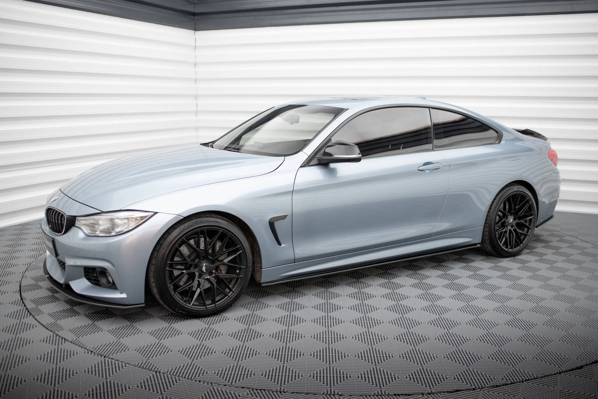 Street Pro Street+ Seitenschweller Leisten passend für BMW 4er Coupe / Gran Coupe / Cabrio M-Paket F32 / F36 / F33 – Ansicht 1