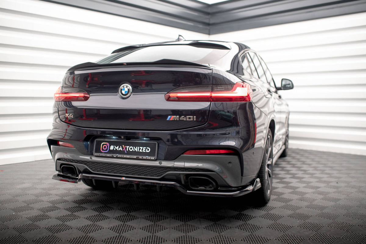 Street+ Mittlerer Diffusor RACE V.2 passend für BMW X4 M40i G02 schwarz Hochglanz – Ansicht 1