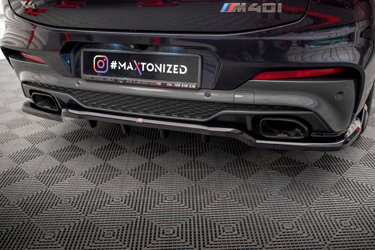 Street+ Mittlerer Diffusor RACE V.2 passend für BMW X4 M40i G02 schwarz Hochglanz – Ansicht 3