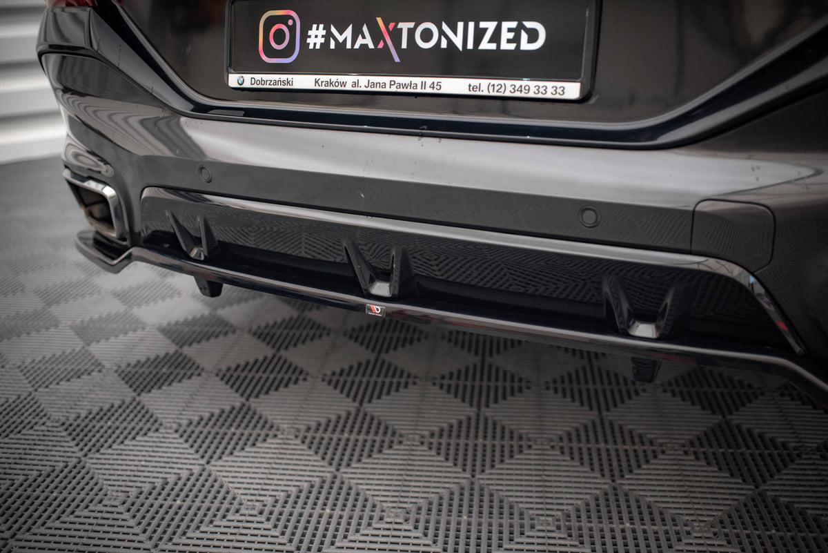 Street+ Mittlerer Diffusor RACE passend für V.3 BMW X6 M-Paket G06 schwarz Hochglanz – Ansicht 5