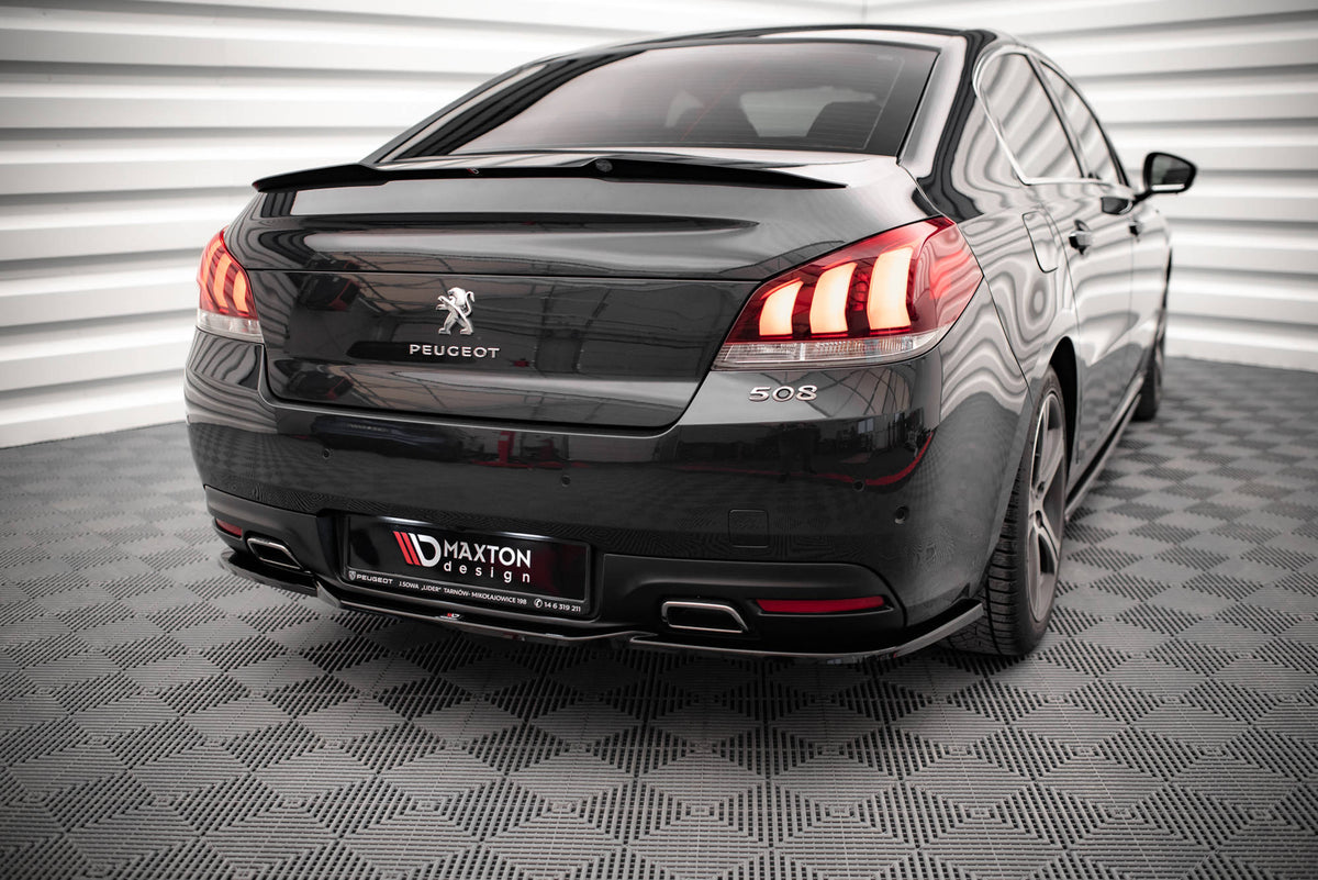 Heckansatz Peugeot 508 GT Mk1 Facelift schwarz Hochglanz – Ansicht 4