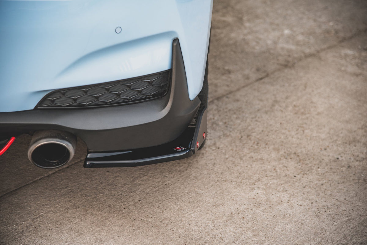 Heck Ansatz Flaps Diffusor V.6 + Flaps passend für Hyundai I30 N Mk3 Hatchback – Ansicht 3