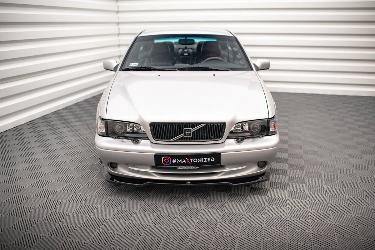 Street+ Spoilerlippe Front Ansatz V.2 passend für Volvo C70 Mk1 schwarz Hochglanz – Ansicht 1