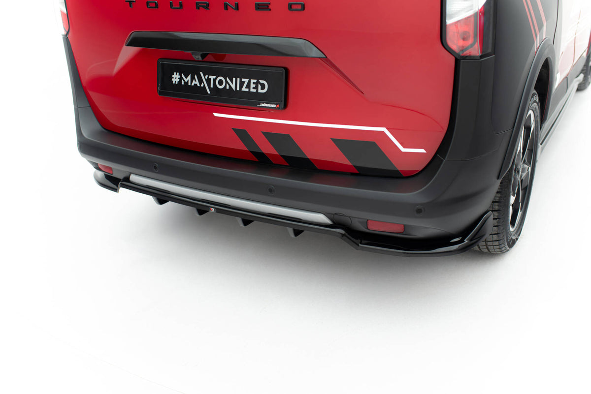 Street+ Mittlerer Diffusor RACE passend für Ford Tourneo Courier Mk2 schwarz Hochglanz – Ansicht 3
