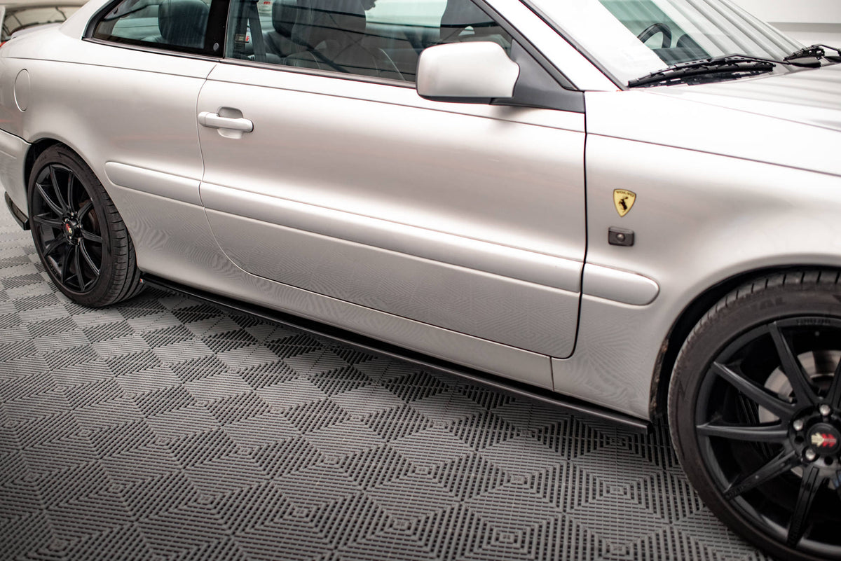 Street+ Seitenschweller Leisten passend für Volvo C70 Mk1 schwarz Hochglanz – Ansicht 3