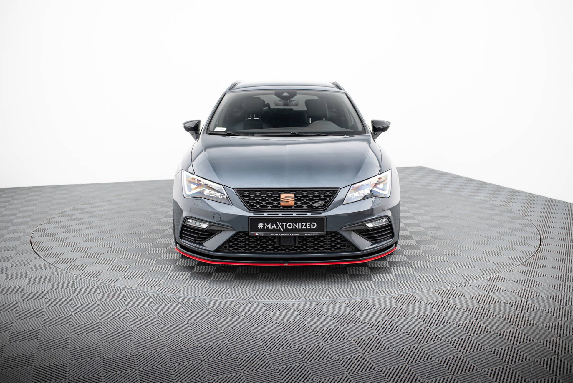 Street+ Spoilerlippe Front Ansatz V.3 passend für Seat Leon Cupra / FR Mk3 FL – Ansicht 1