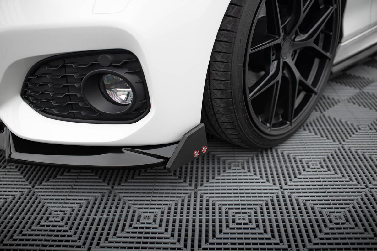 Street+ Spoilerlippe Front Ansatz V.5 + Flaps passend für BMW 1er M-Paket / M140i F20 Facelift – Ansicht 5