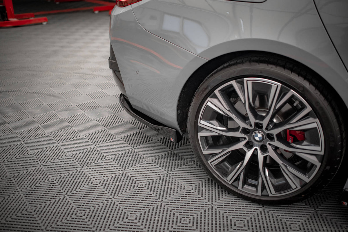 Heck Ansatz Flaps Diffusor V.2 passend für BMW 4er Gran Coupe M-Paket G26 schwarz Hochglanz – Ansicht 3