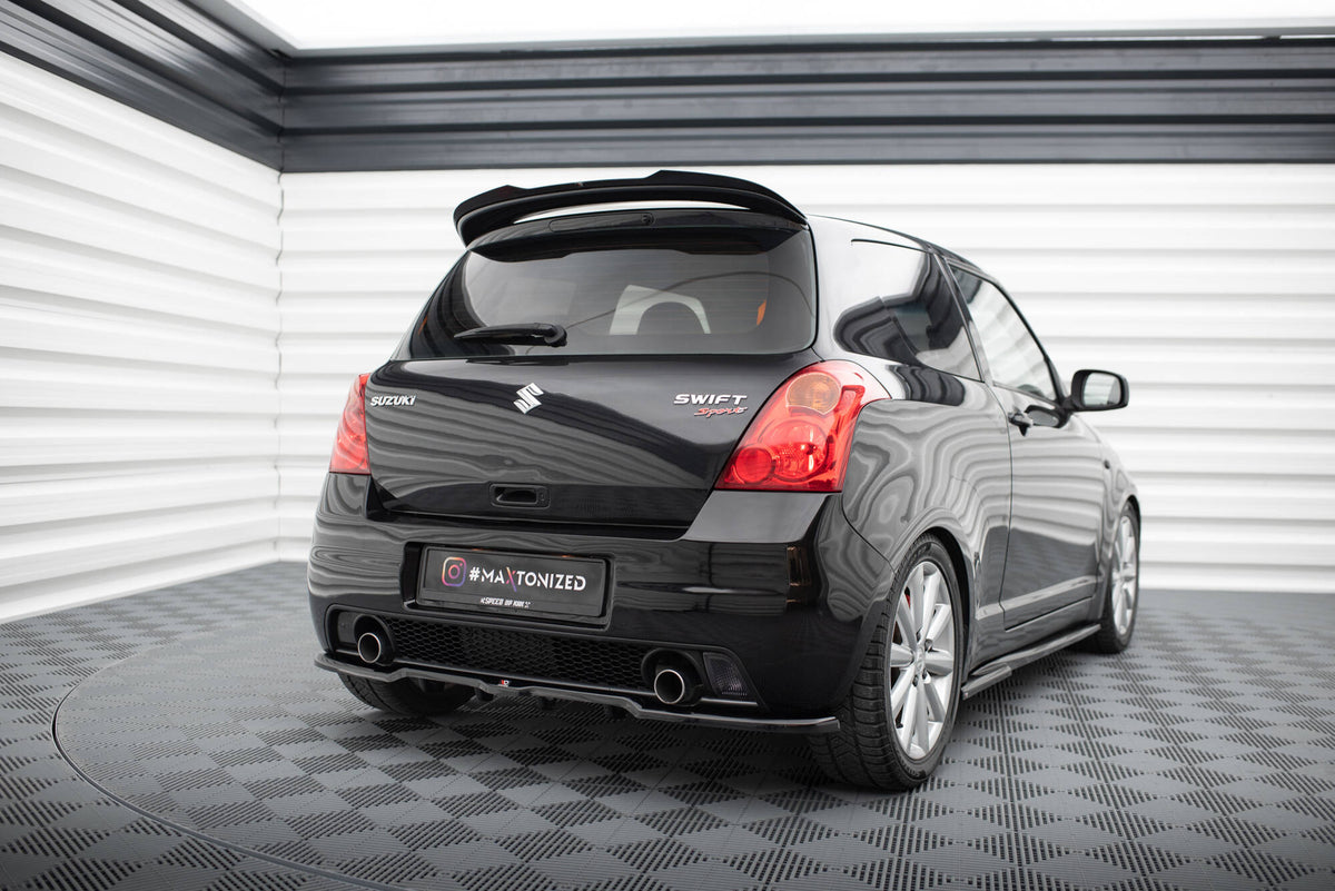 Street+ Mittlerer Diffusor RACE passend für Suzuki Swift Sport Mk4 schwarz Hochglanz – Ansicht 1