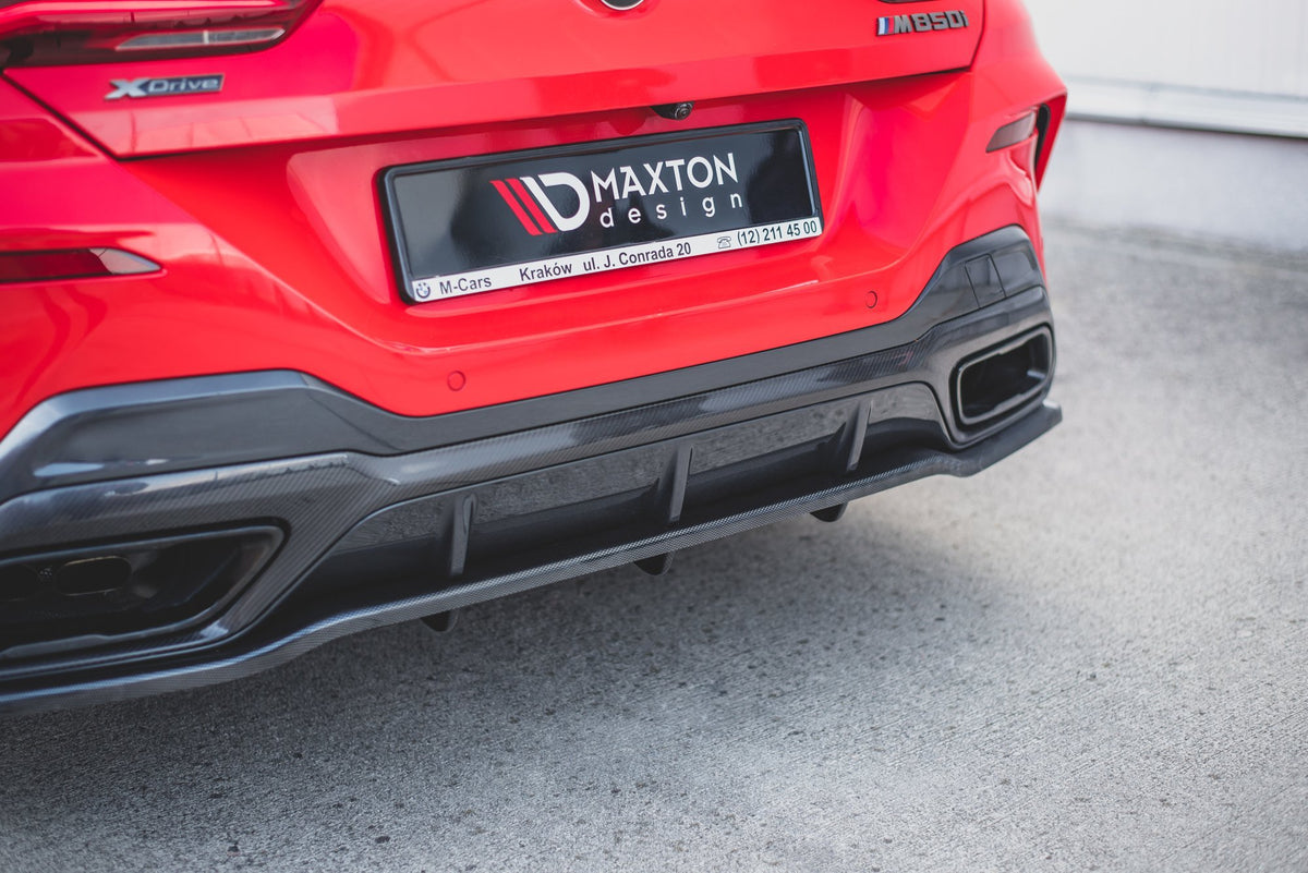 Street+ Mittlerer Diffusor RACE passend für BMW 8 Coupe M-Paket G15 schwarz Hochglanz – Ansicht 6