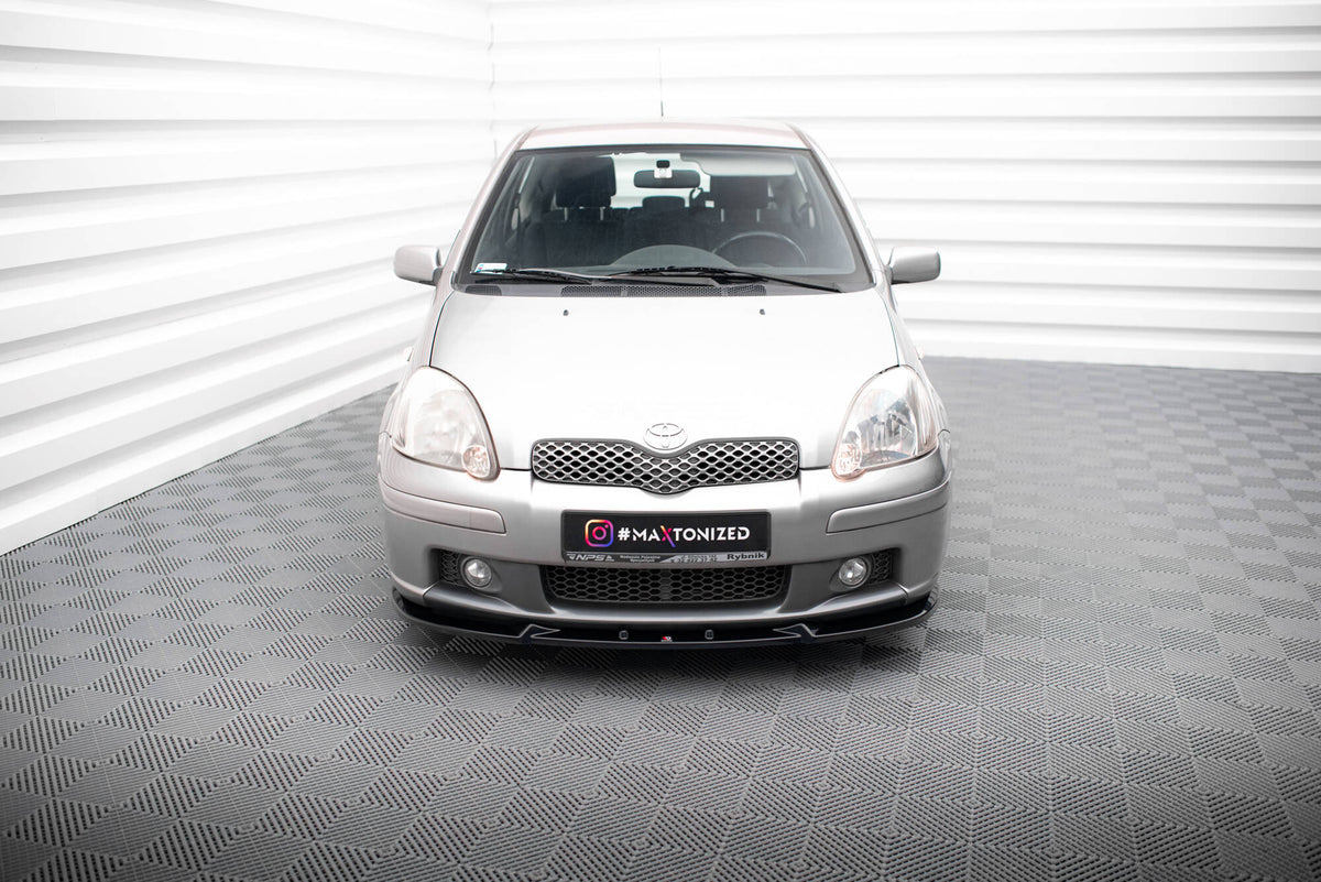 Street+ Spoilerlippe Front Ansatz passend für Toyota Yaris T-Sport Mk1 Facelift schwarz Hochglanz – Ansicht 1