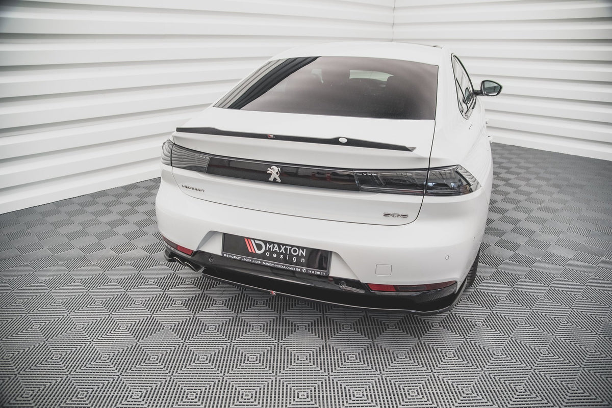 Street+ Mittlerer Diffusor RACE passend für Peugeot 508 Diesel Mk2 schwarz Hochglanz – Ansicht 1