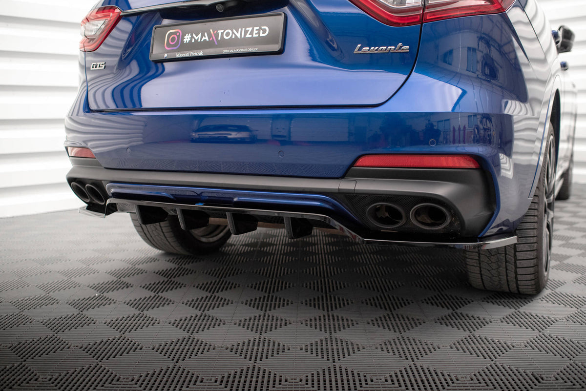 Street+ Mittlerer Diffusor RACE passend für Maserati Levante GTS Mk1 schwarz Hochglanz – Ansicht 6