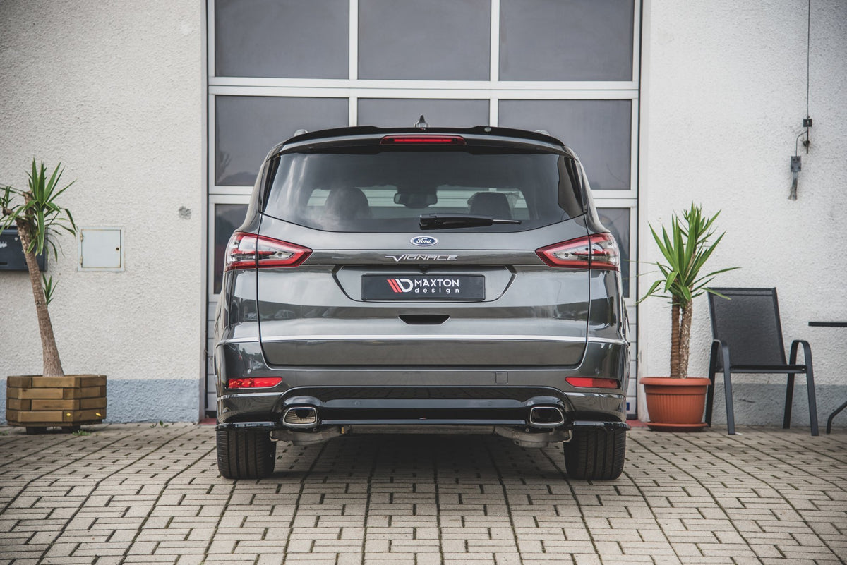 Heckansatz Ford S-Max Vignale Mk2 Facelift schwarz Hochglanz – Ansicht 1