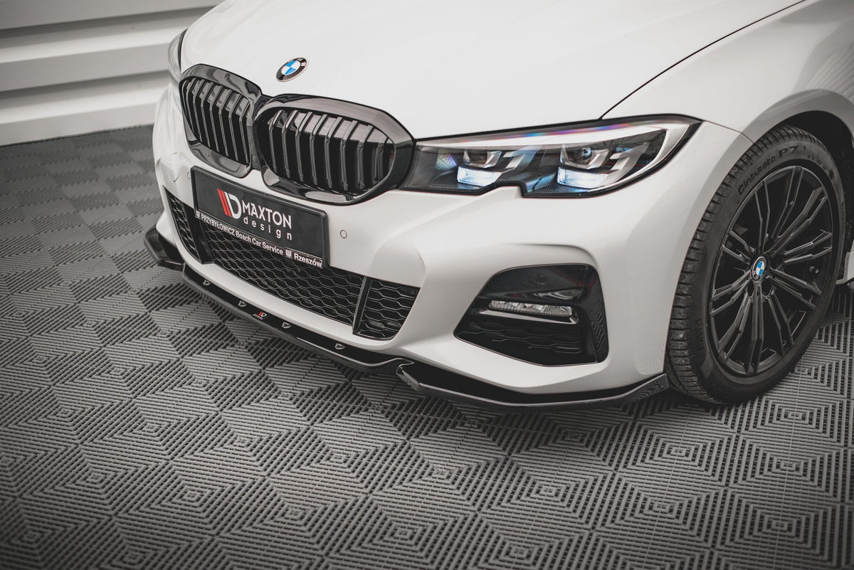 Street+ Spoilerlippe Front Ansatz V.5 passend für BMW 3er G20 / G21 M-Paket schwarz Hochglanz – Ansicht 3