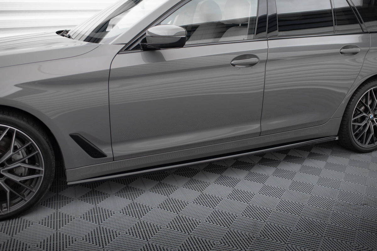 Street+ Seitenschweller Leisten passend für BMW 5er G30 / G31 Facelift schwarz Hochglanz – Ansicht 3