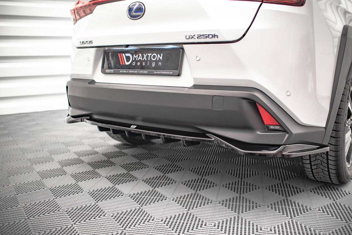 Street+ Mittlerer Diffusor RACE passend für Lexus UX Mk1 schwarz Hochglanz – Ansicht 1