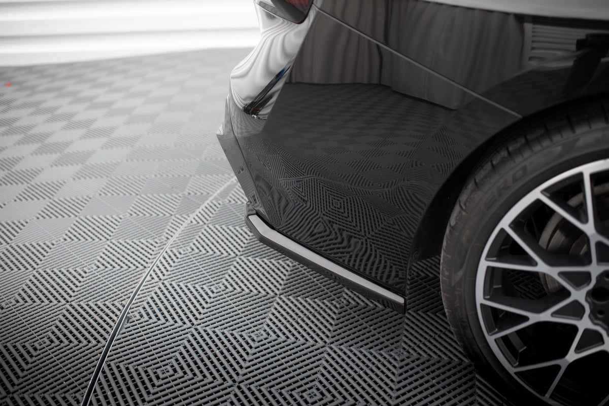 Heck Ansatz Flaps Diffusor V.3 passend für BMW 2 G42 schwarz Hochglanz – Ansicht 4