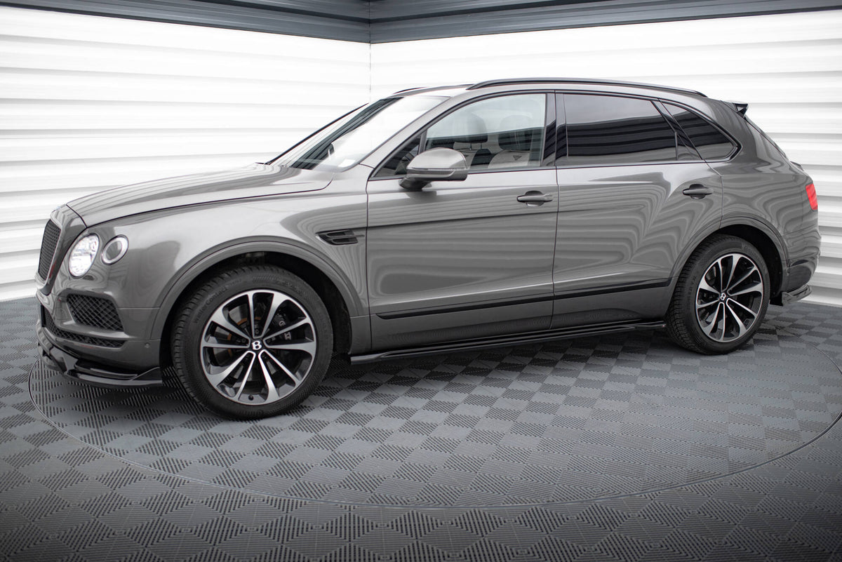Street+ Seitenschweller Leisten passend für Bentley Bentayga Mk1  schwarz Hochglanz – Ansicht 1