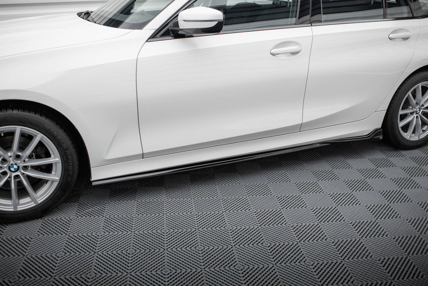 Street+ Seitenschweller Leisten passend für BMW 3er Limousine / Touring G20 / G21 Facelift schwarz Hochglanz – Ansicht 3