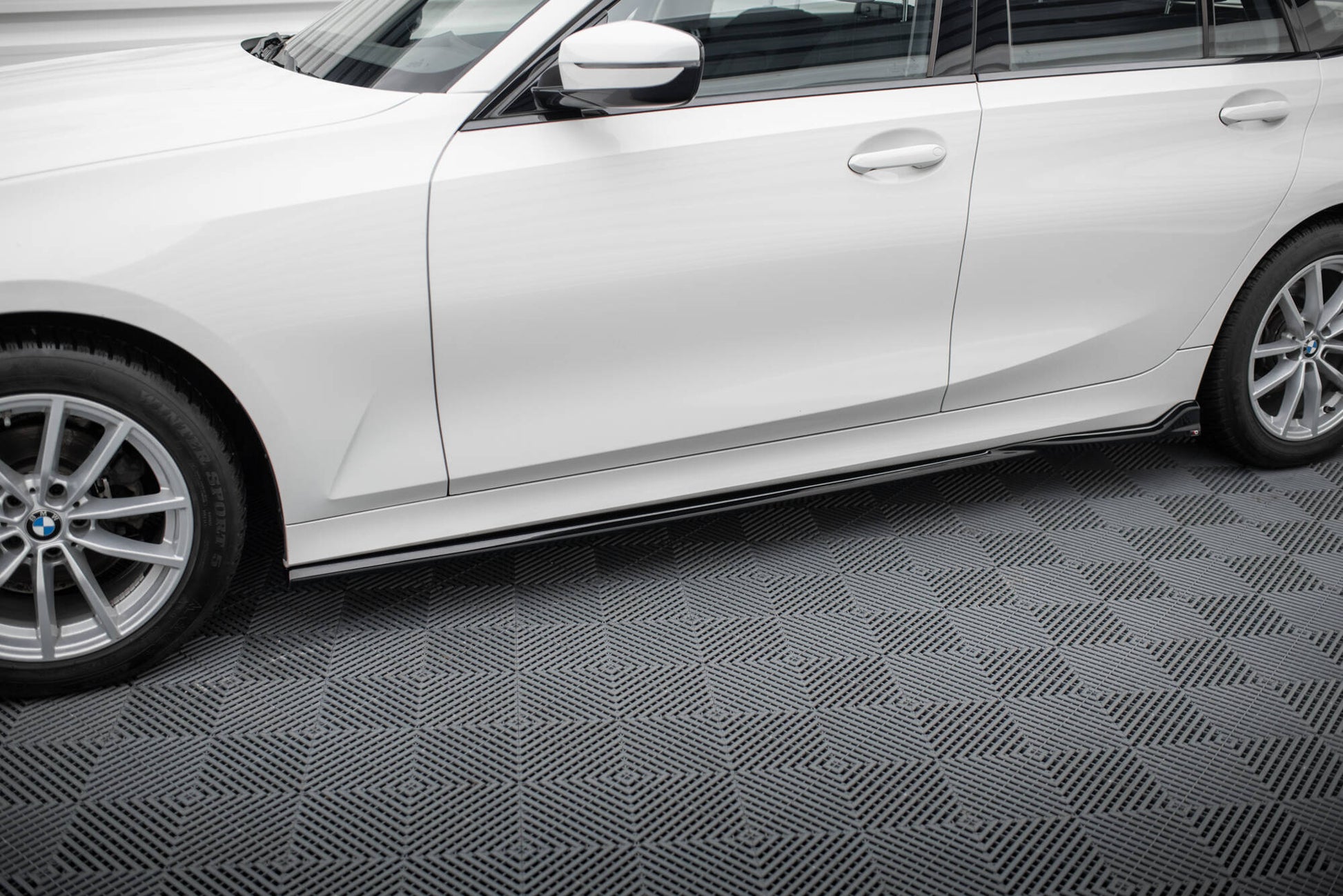 Street+ Seitenschweller Leisten passend für BMW 3er Limousine / Touring G20 / G21 Facelift schwarz Hochglanz – Ansicht 3