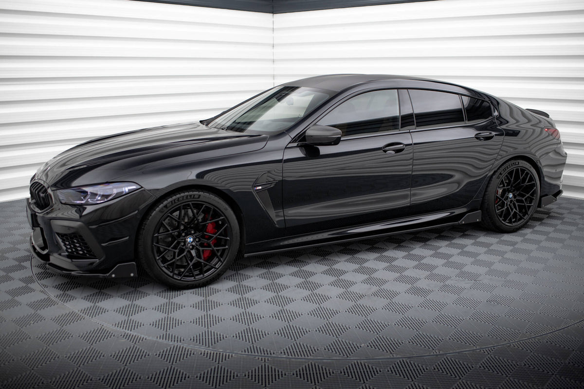 Street+ Seitenschweller Leisten passend für V.1 + Flaps passend für BMW M8 Gran Coupe F93 / 8 Gran Coupe M-Paket G16 – Ansicht 3