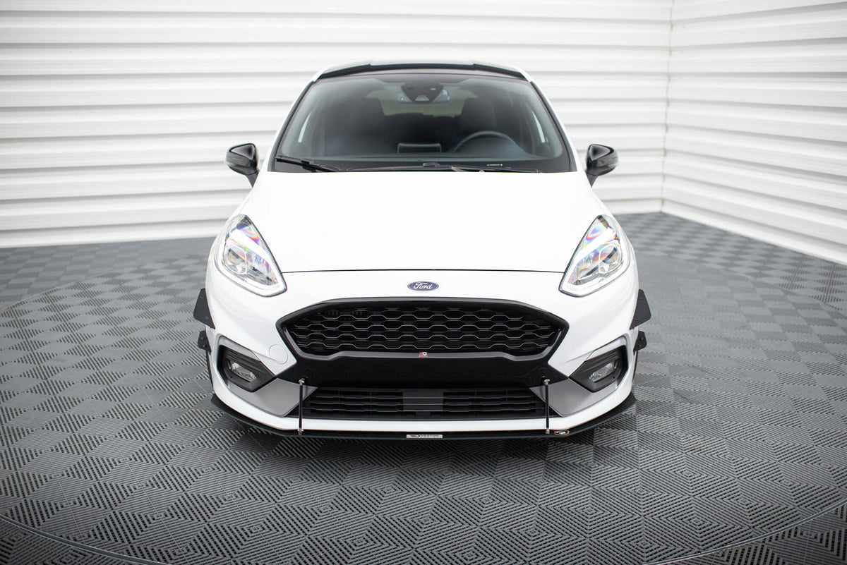 Front Sport Diffusor V.2 Ford Fiesta Mk8 ST / ST-Line schwarz Hochglanz – Ansicht 1