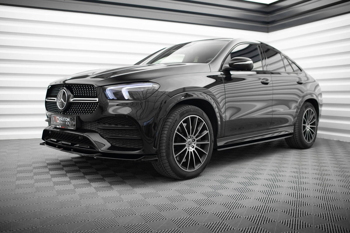 Street+ Seitenschweller Leisten passend für Mercedes-AMG / AMG-Line GLE Coupe  C167 / C167 Facelift schwarz Hochglanz – Ansicht 4