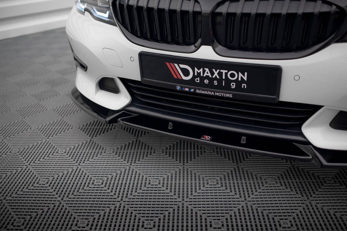 Street+ Spoilerlippe Front Ansatz V.1 passend für BMW 3er Sport Line G20 / G21 schwarz Hochglanz – Ansicht 3