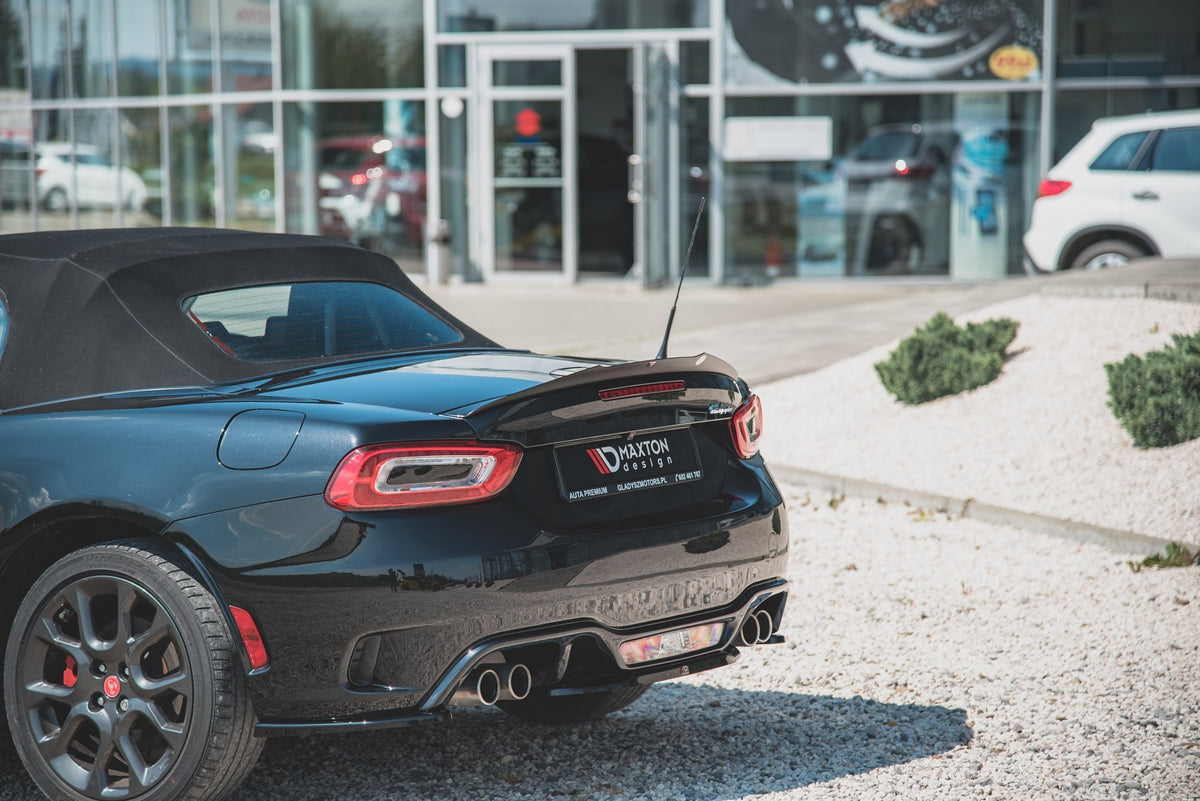 Heckspoiler Lippe Abarth 124 Spider  schwarz Hochglanz – Ansicht 1