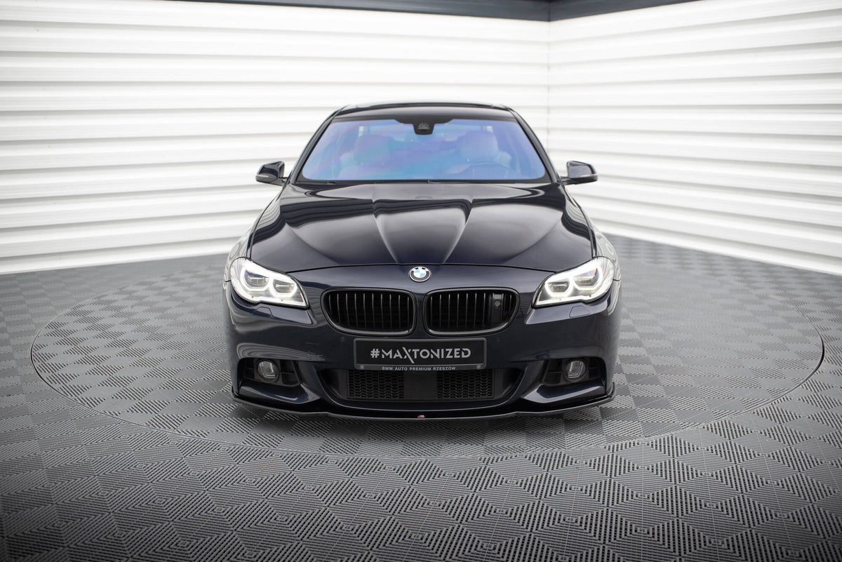Street+ Spoilerlippe Front Ansatz V.2 passend für BMW 5er M-Paket F10/F11  schwarz Hochglanz – Ansicht 4