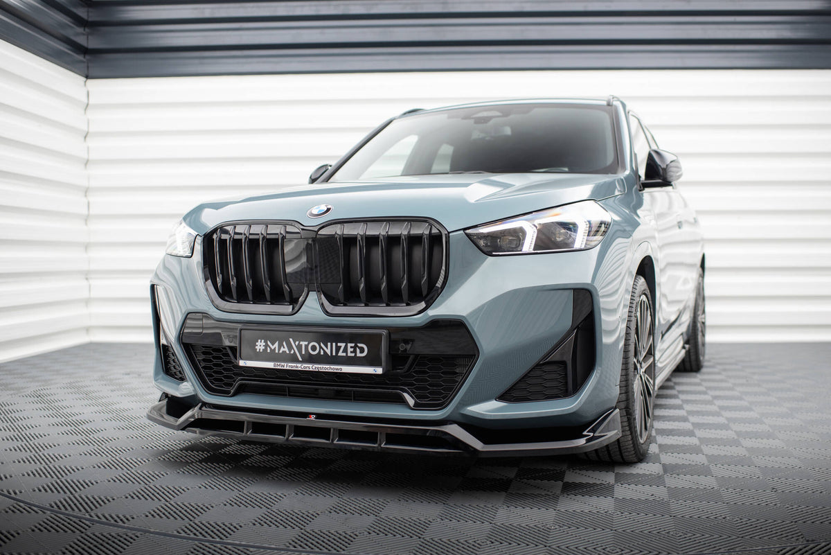 Street+ Spoilerlippe Front Ansatz passend für BMW X1 M-Paket U11 schwarz Hochglanz – Ansicht 4