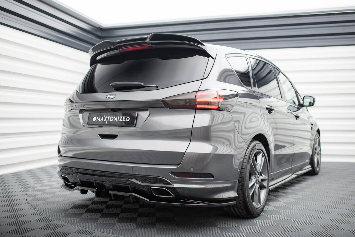 Heckspoiler Lippe 3D Ford S-Max ST-Line Mk2 Facelift schwarz Hochglanz – Ansicht 3