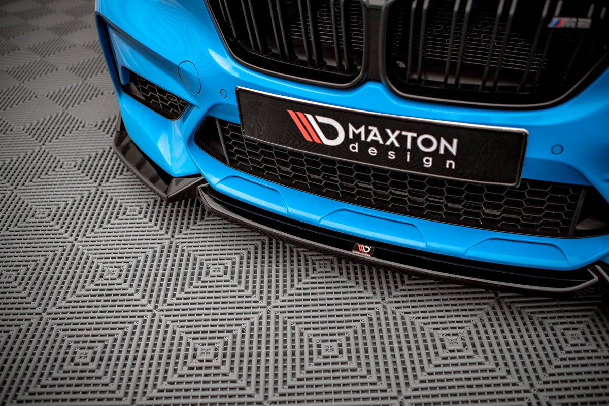 Street+ Spoilerlippe Front Ansatz V.2 passend für BMW M2 Competition F87 schwarz Hochglanz – Ansicht 3