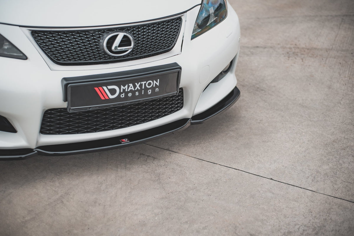 Street+ Spoilerlippe Front Ansatz V.2 passend für Lexus IS F Mk2 schwarz Hochglanz – Ansicht 5