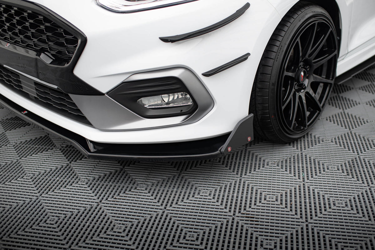 Street+ Spoilerlippe Front Ansatz V.4 + Flaps passend für Ford Fiesta ST / ST-Line – Ansicht 5